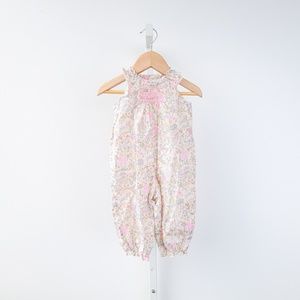 Bonpoint One Pieces - Bonpoint Floral Ruffled Baby Onesie Bonpoint One Pieces - Bonpoint Floral Ruffled Baby Onesie